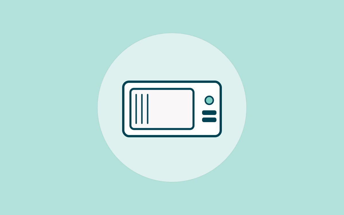 Illustration of a microwave oven representing professional microwave repair service in Abilene TX